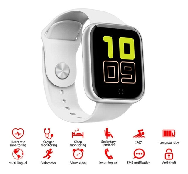 D20 Bluetooth Smart Watch, Waterproof Fitness Tracker, Blood Pressure, Heart Rate Monitor, Y68 Smartwatch