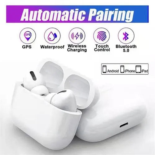 Pro White TWS Airpods Sound & High Quality Touch Sensors True Stereo Headphones