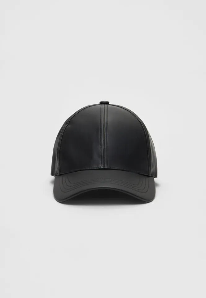 Black Leather Premium Cap