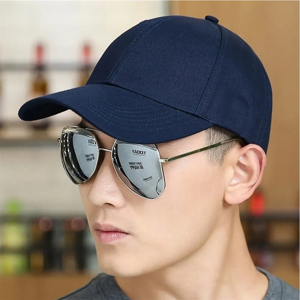 Unisex Casual Hat Men Caps with Adjustable Strap and Buckle Sunlight Protection Sun Hats for Summer P Caps with Curved Visor on Front Visor P Cap for Boys, Sports Cap