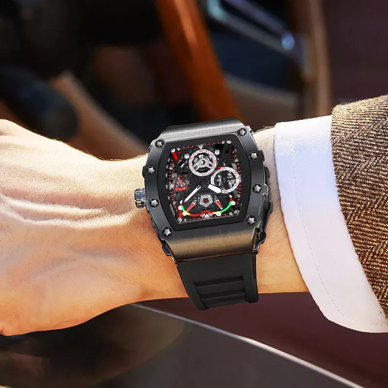 Luxury Business Watch for Man Sports Watches for Boys & Men New Fashion Sports Rubber Strap Wristwatches