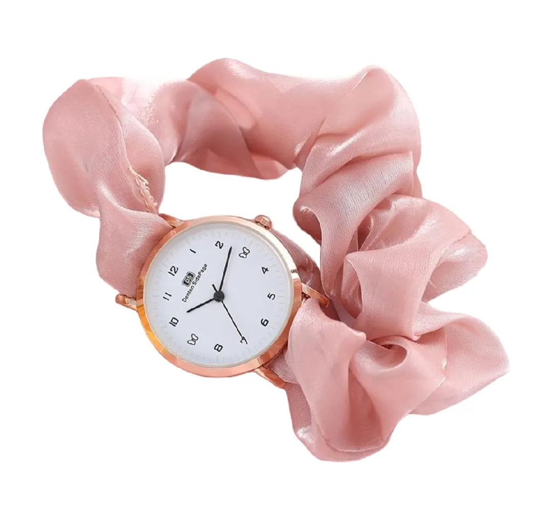 Korean watches for girls Ins Girls Alloy Ribbon Streamer Watch Female Accessories ladies watch Scrunchie Watch For Girls
