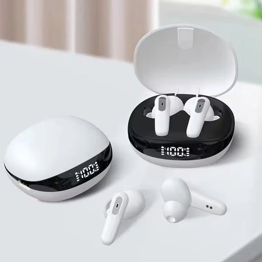 Airpods TWS 12 black Mini Bluetooth Wireless Headset(True Wireless Stereo) Bluetooth Earbuds Bluetooth Handsfree Dual Sound Bass, Charging Case and Extra Ear-Buds, Pop-Up Feature Compatible with All Devices