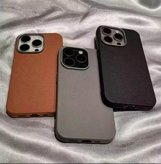 iPhone Luxury Leather Case For iPhone 17 16 15 14 13 12 11 Pro Max, Xs Max, Xs X Back Cover With Camera Lens Protection.