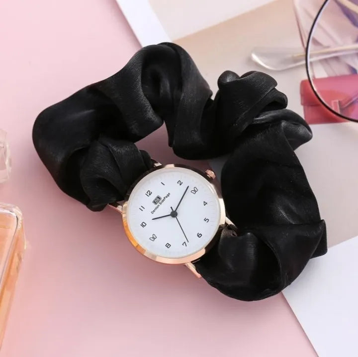 Korean watches for girls Ins Girls Alloy Ribbon Streamer Watch Female Accessories ladies watch Scrunchie Watch For Girls