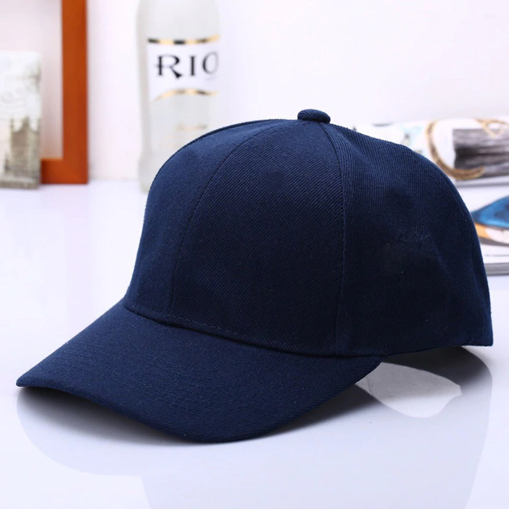 Unisex Casual Hat Men Caps with Adjustable Strap and Buckle Sunlight Protection Sun Hats for Summer P Caps with Curved Visor on Front Visor P Cap for Boys, Sports Cap