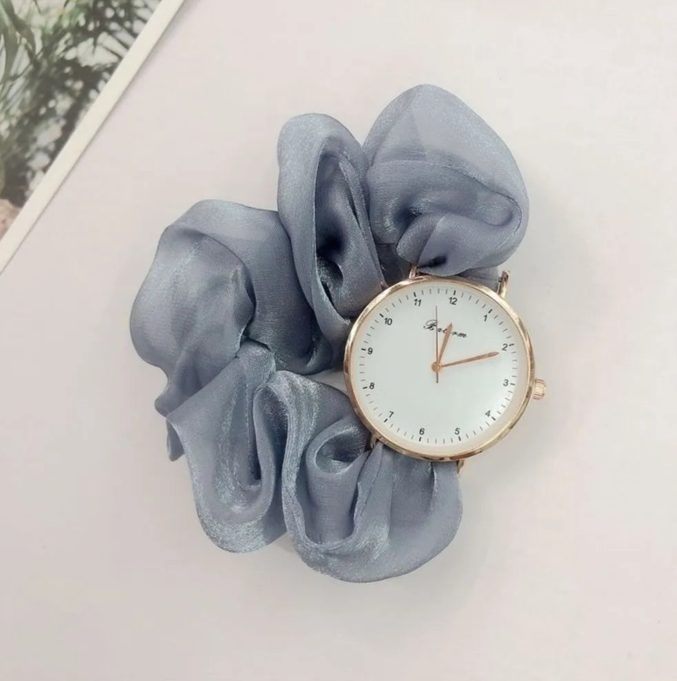 Korean watches for girls Ins Girls Alloy Ribbon Streamer Watch Female Accessories ladies watch Scrunchie Watch For Girls